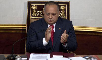 O presidente da Assembleia Nacional de Venezuela, Diosdado Cabelo.