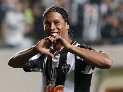 Ronaldinho, em jogo do Atlético Mineiro em julho de 2013.