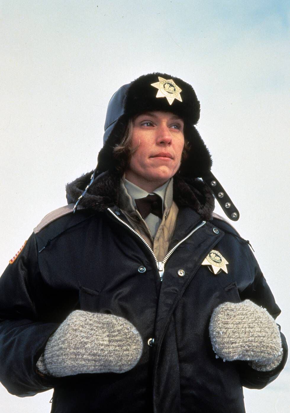 Frances McDormand, em uma cena de ‘Fargo’ (1996), de Joel e Ethan Coen.
