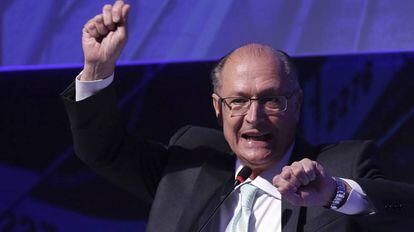 Alckmin durante evento em Brasília, no dia 18.