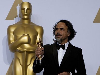 Iñárritu, com o Oscar de melhor direção.