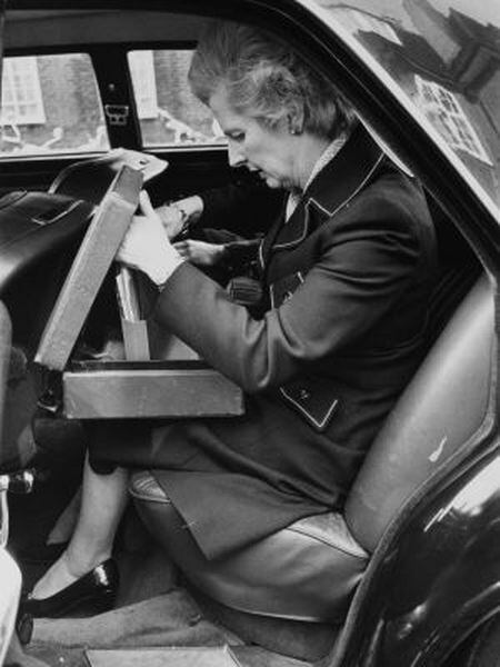 Margareth Thatcher, em uma imagem de outubro de 1976.