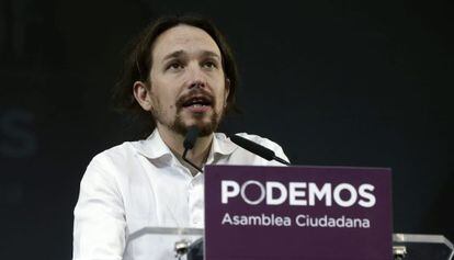 O líder do Podemos, Pablo Iglesias.