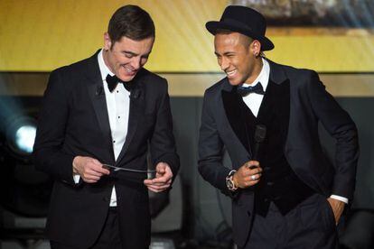 Neymar, na última premiação da Bola de Ouro.