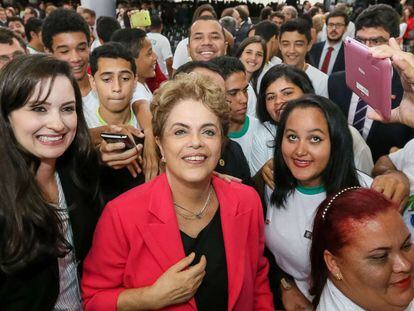 Dilma Rousseff, no Planalto nesta quarta-feira.
