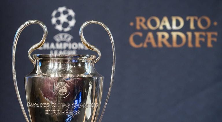 A taça que será erguida em Cardiff, em 03 de junho.