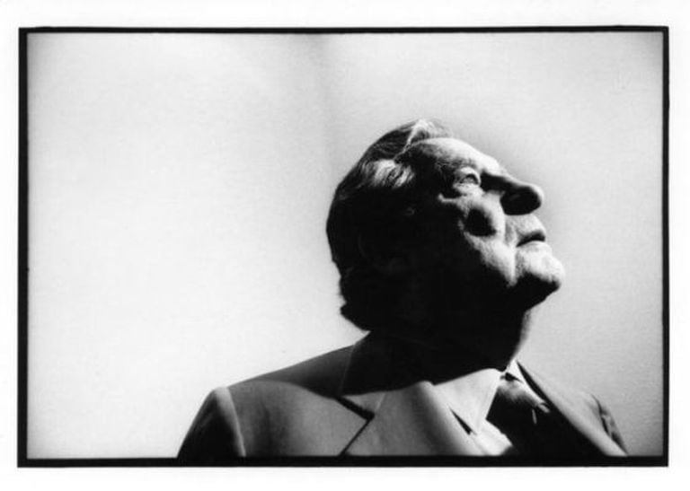 Octavio Paz na Residência de Estudantes de Madri, em 1989.