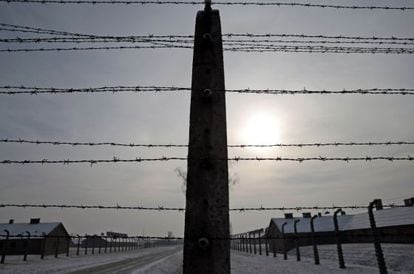 Campo de extermínio de Auschwitz, em janeiro.