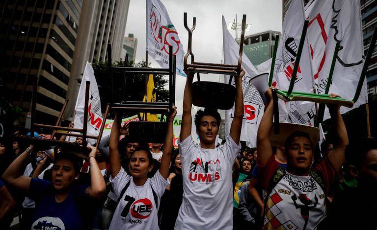 Estudantes protagonizaram primeiro grande protesto contra o Governo Bolsonaro.
