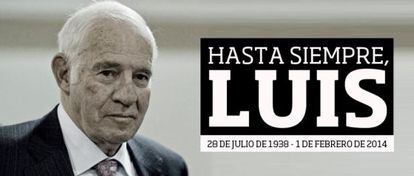 O Atlético de Madri fez homenagear com uma carinhosa despedida na página do clube.