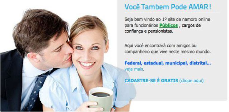 Imagem da página de contacto entre funcionários públicos.