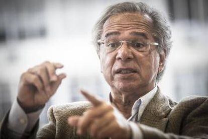 Paulo Guedes, durante a entrevista.