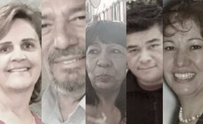 Algumas das vítimas da matança de El Paso.