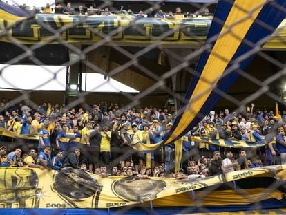 A torcida do Boca Juniors no último clássico.