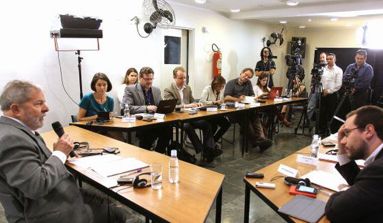 Lula, durante a coletiva desta quinta-feira.