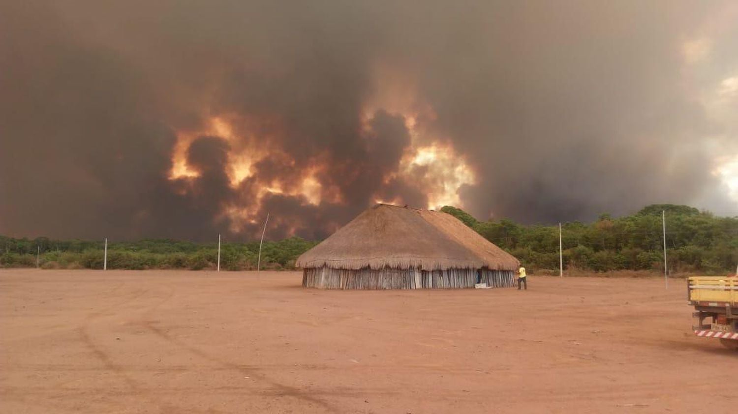 Aldeia Mayene, no Xingu, sofre com incêndios do Pantanal.