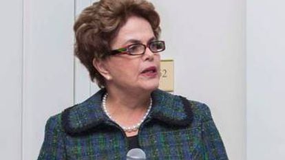 Dilma fala na Brazil Conference.