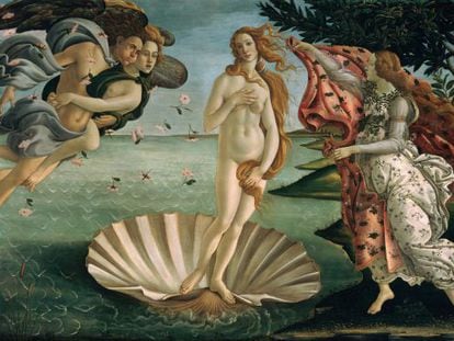 ‘O Nascimento de Vênus’, de Boticcelli, mostra uma mulher com um índice de cintura-quadris de 0,724, perto do que se considera o ideal universal.