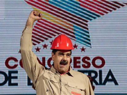 Nicolás Maduro, durante um ato na terça-feira em Caracas.