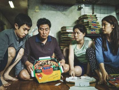 Fotograma de 'Parasitos', dirigida por Bong Joon-ho. No vídeo, trailer oficial do filme.
