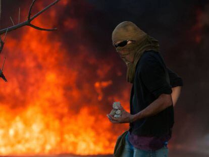 Manifestante em Bras&iacute;lia.