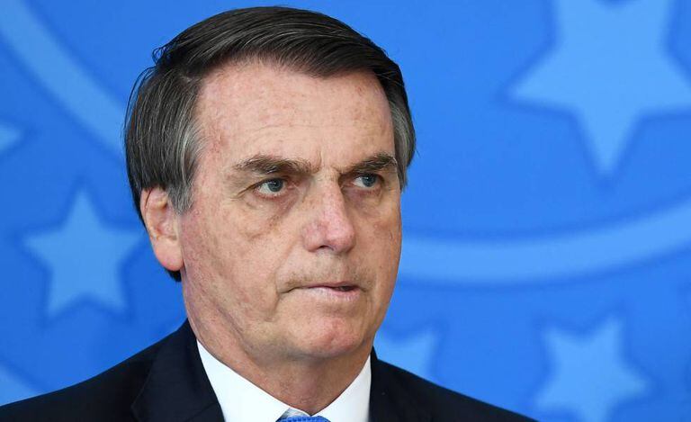 Presidente Jair Bolsonaro em evento no Planalto no dia 28 de agosto.