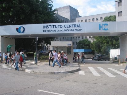 Hospital das Clínicas em São Paulo, onde a vítima do arenavírus faleceu.