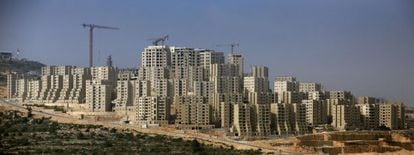 A cidade de Rawabi, ao norte de Ramallah, em abril.