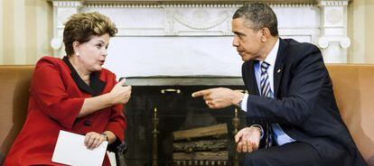 Rousseff e Obama, na Casa Branca em 2012.