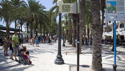 A cidade de Alicante, na Espanha.