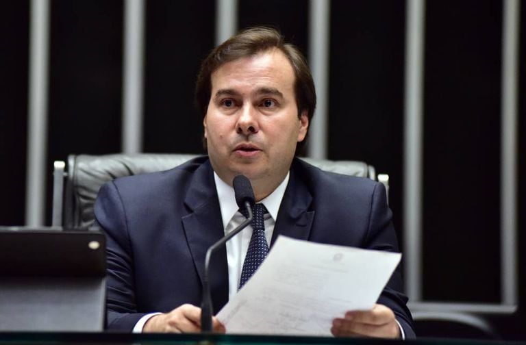 O presidente da Câmara, Rodrigo Maia.