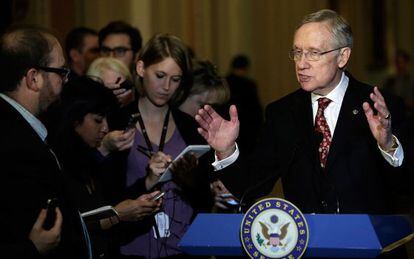 O líder da maioria democrata no Senado, Harry Reid