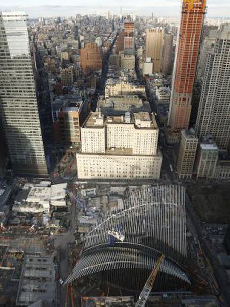 Vista do projeto de Calatrava no marco zero de Nova York.