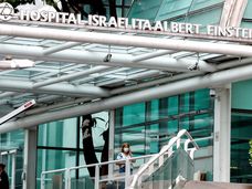 Fachada do Hospital Albert Einstein, onde fi detectado primeiro caso de coronavírus no Brasil.