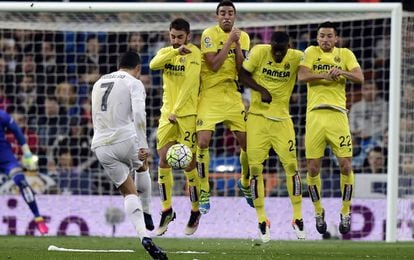 Cristiano Ronaldo, contra o Villarreal.