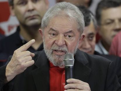 O presidente Lula no primeiro discurso ap&oacute;s senten&ccedil;a do juiz S&eacute;rgio Moro