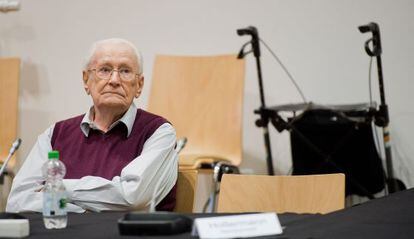 Oskar Gröning em seu julgamento.