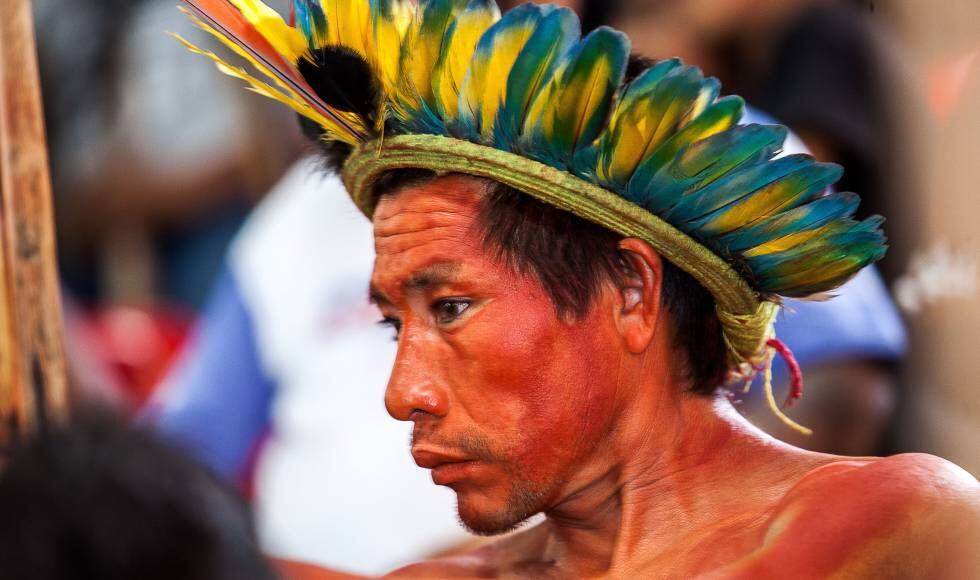 Indígena atingido por Belo Monte, durante reunião em Altamira.