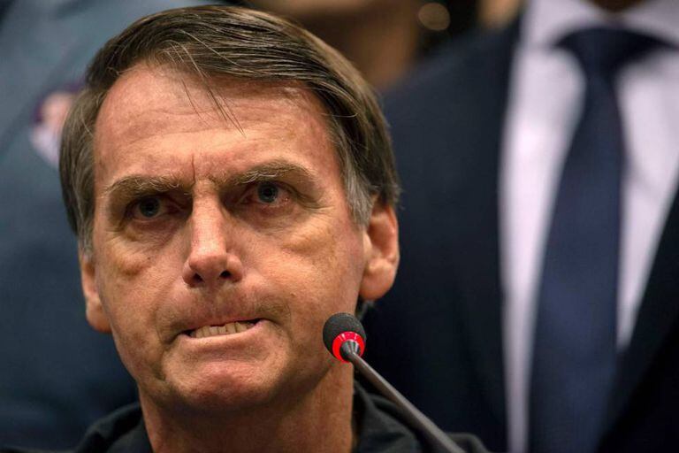 O candidato à presidência do Brasil Jair Bolsonaro,
