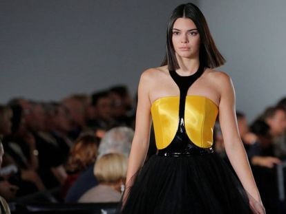 Kendall Jenner, no desfile da Ralph Lauren em setembro, em Nova York