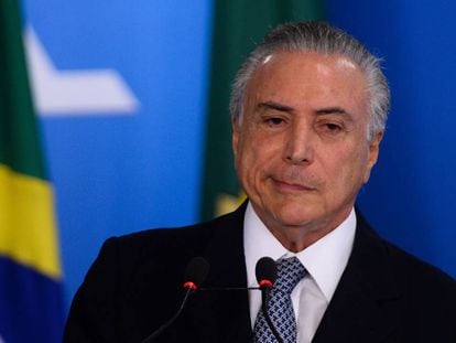 Michel Temer em Brasília.