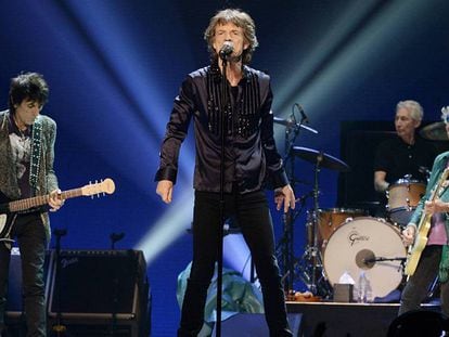 Os Rolling Stones, em um concerto no Honda Center de Anaheim, em Califórnia, o passado 4 de outubro.