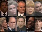 Una milésima de segundo que muestra una tormenta interna: así fueron las caras que pusieron todas estas estrellas nominadas tras escuchar que se abría el sobre en los Oscar y decían el nombre de otro.