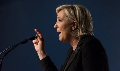 A candidata presidencial da Frente Nacional, Marine Le Pen.