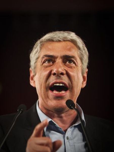 José Socrates durante um discurso em 2011.