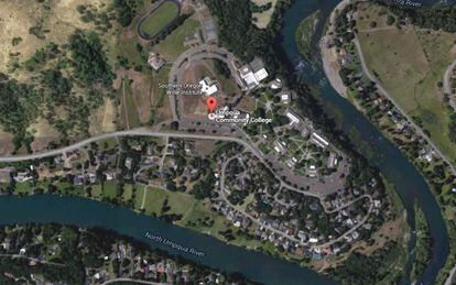 A Universidade de Umpqua em Roseburg (Oregon).
