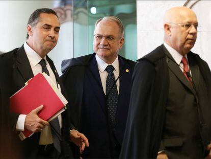 Barroso, Fachin e Zavascki, do STF.