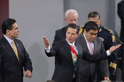 Peña Nieto ao acabar seu segundo relatório de Governo.