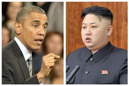 Obama em Las Vegas e Kim Jong-un em seu discurso de Ano Novo