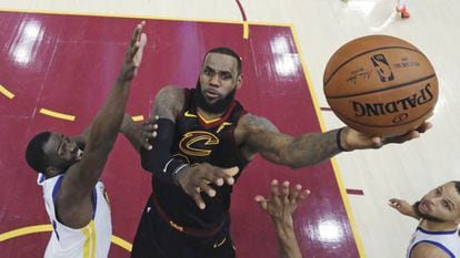 LeBron James, na última final contra Green